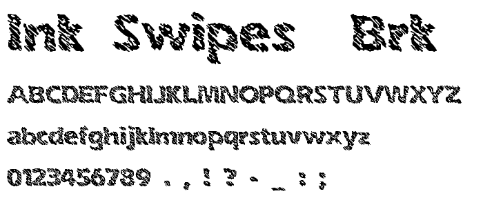 Ink Swipes (BRK) font